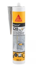 Sellador acrílico resistente al fuego para penetraciones y juntas lineales en paredes, Sikacryl®-620 Fire de Sika